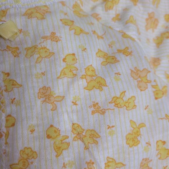 VINTAGE 60s Carter's yellow cat bunny baby clothes lot 0-3 months - Picture 8 of 9